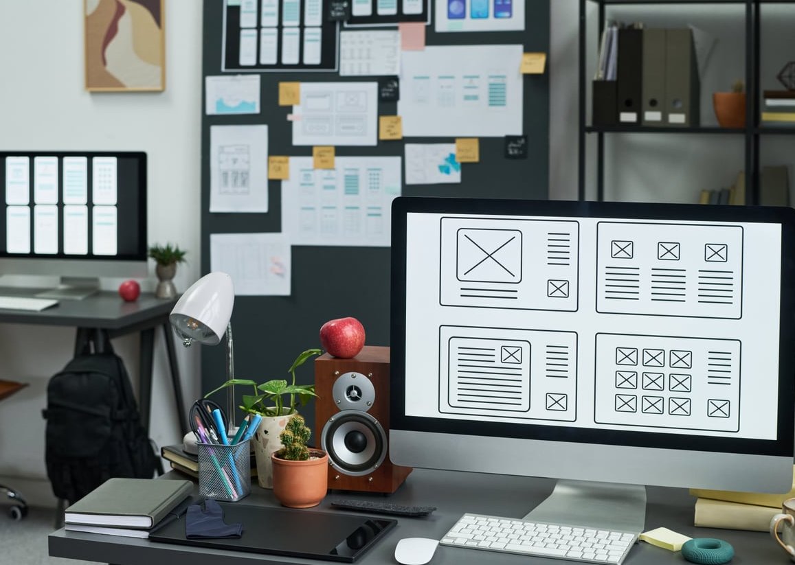 website wireframe sketch