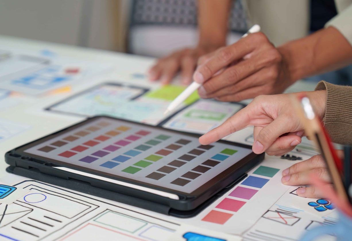website wireframe sketch