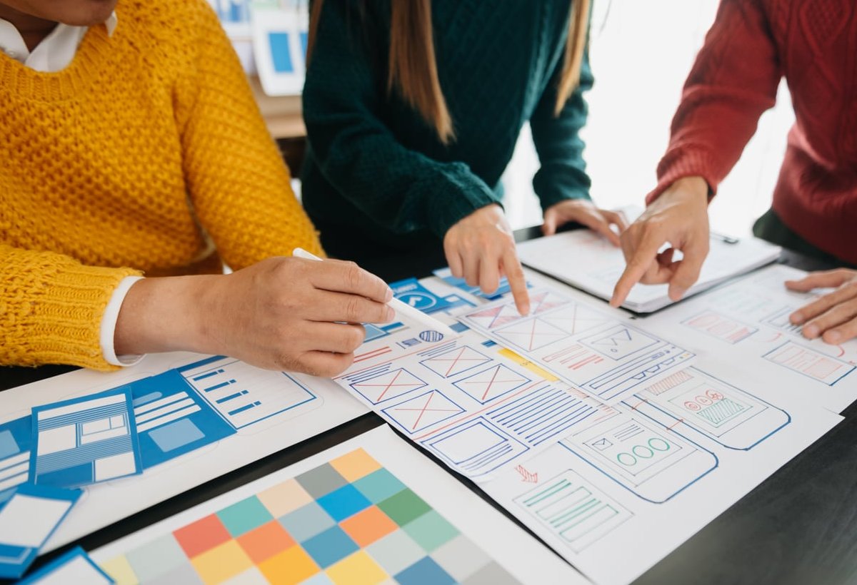 website wireframe sketch