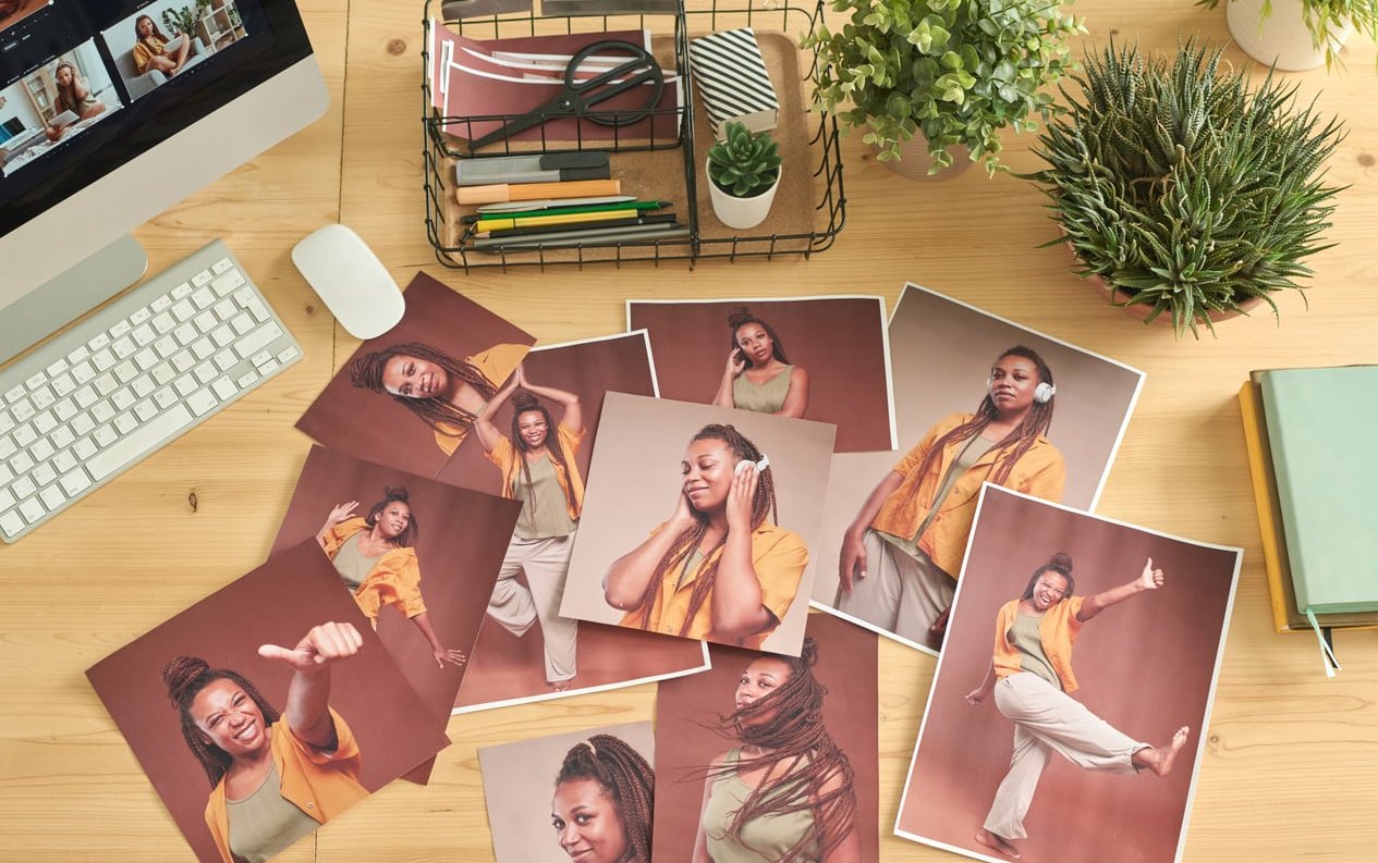 photographer editing photos computer